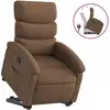Image de vidaXL Fauteuil relax avec releveur Marron Tissu