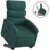 Image de vidaXL Fauteuil relax avec releveur Vert foncé Tissu