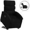 Image de vidaXL Fauteuil relax releveur électrique noir tissu