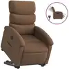 Image de vidaXL Fauteuil relax releveur électrique brun Tissu