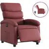 Image de vidaXL Fauteuil relax électrique vin rouge similicuir