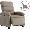 Image de vidaXL Fauteuil relax électrique cappuccino brun similicuir