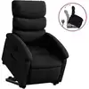 Image de vidaXL Fauteuil relax avec releveur Noir Similicuir