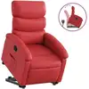Image de vidaXL Fauteuil relax releveur rouge similicuir