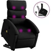 Image de vidaXL Fauteuil de massage avec releveur Noir similicuir