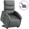 Image de vidaXL Fauteuil relax releveur électrique gris similicuir