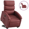 Image de vidaXL Fauteuil relax releveur électrique vin rouge similicuir
