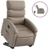 Image de vidaXL Fauteuil relax avec releveur électrique Cappuccino similicuir