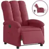Image de vidaXL Fauteuil relax électrique vin rouge tissu