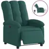 Image de vidaXL Fauteuil relax électrique vert foncé Tissu