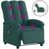 Image de vidaXL Fauteuil de massage électrique Vert foncé Tissu