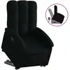 Image de vidaXL Fauteuil relax avec releveur Noir Tissu