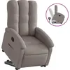 Image de vidaXL Fauteuil relax avec releveur Taupe Tissu