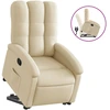 Image de vidaXL Fauteuil relax avec releveur Crème Tissu