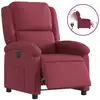 Image de vidaXL Fauteuil relax électrique vin rouge tissu