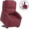 Image de vidaXL Fauteuil relax avec releveur vin rouge Tissu