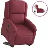 Image de Fauteuil relax électrique releveur 86 x 71 x 99 cm Tissu rouge vin