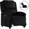 Image de vidaXL Fauteuil relax électrique noir similicuir