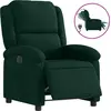 Image de vidaXL Fauteuil relax électrique vert foncé velours