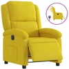 Image de vidaXL Fauteuil relax électrique jaune velours