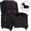 Image de vidaXL Fauteuil de massage électrique noir velours