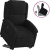 Image de vidaXL Fauteuil relax releveur noir velours