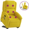 Image de vidaXL Fauteuil de massage releveur jaune velours