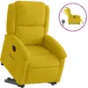 Image de vidaXL Fauteuil relax releveur électrique jaune velours