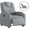 Image de vidaXL Fauteuil relax électrique gris clair Tissu
