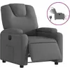 Image de vidaXL Fauteuil relax électrique gris foncé Tissu