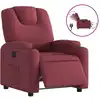 Image de vidaXL Fauteuil relax électrique vin rouge tissu