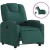 Image de vidaXL Fauteuil relax électrique vert foncé Tissu