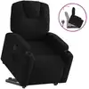 Image de vidaXL Fauteuil relax avec releveur Noir Tissu