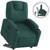 Image de vidaXL Fauteuil relax avec releveur Vert foncé Tissu