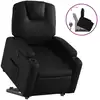 Image de vidaXL Fauteuil relax avec releveur Noir Similicuir