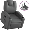 Image de vidaXL Fauteuil relax avec releveur Gris Similicuir