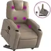 Image de vidaXL Fauteuil de massage avec releveur Cappuccino-Brun Similicuir