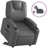 Image de vidaXL Fauteuil relax releveur électrique gris similicuir