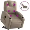 Image de vidaXL Fauteuil de massage avec releveur électrique Cappuccino similicuir