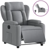 Image de vidaXL Fauteuil relax électrique gris clair Tissu