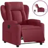 Image de vidaXL Fauteuil relax électrique vin rouge tissu