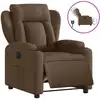 Image de vidaXL Fauteuil relax électrique marron Tissu
