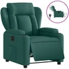 Image de vidaXL Fauteuil relax électrique vert foncé Tissu