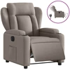 Image de vidaXL Fauteuil relax électrique Tissu Taupe