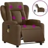 Image de vidaXL Fauteuil de massage électrique Marron Tissu