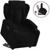 Image de vidaXL Fauteuil relax avec releveur Noir Tissu