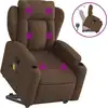Image de Fauteuil de massage avec releveur Marron Tissu