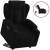 Image de vidaXL Fauteuil relax releveur électrique noir tissu