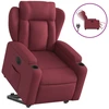 Image de vidaXL Fauteuil relax avec releveur électrique Tissu rouge vin
