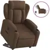 Image de vidaXL Fauteuil relax releveur électrique brun Tissu